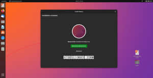 漸變桌面上的 Ubuntu 23.04 安裝完成畫面。