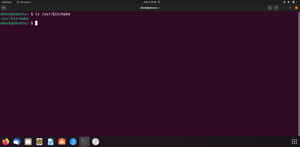 Linux終端機視窗喺桌面顯示命令列介面