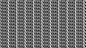 黑白重複Vans標誌圖案壁紙