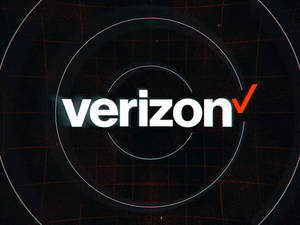 深色網格背景上帶有發光圓圈的 Verizon 標誌。 — 凌志標誌 GIF 壁紙