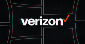 深色網格背景上帶有故障效果的 Verizon 標誌 — 火影忍者海報 壁紙