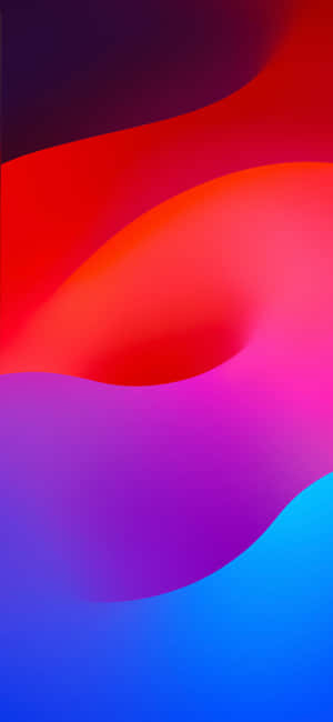 紅色、紫色和藍色抽象數位藝術的平滑流動漸變。 — OnePlus 12R 壁紙