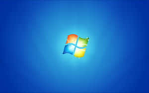Windows標誌，彩色窗格在藍色漸變背景上