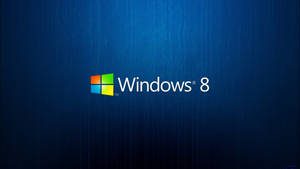 Windows 8 標誌在藍色紋理背景上 — 藍色 壁紙