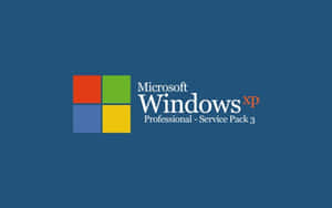 藍色背景上的 Windows XP Professional Service Pack 3 標誌