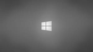 Windows標誌在灰色漸變背景上柔和發光