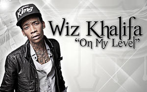 穿著皮褸和帽子的說唱歌手 Wiz Khalifa 與歌曲標題文字。
