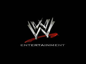 黑色背景上銀色和紅色的 WWE Entertainment 標誌