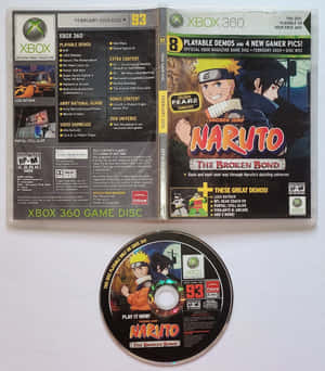 Xbox 360 遊戲光碟和雜誌，帶有 Naruto 動漫角色。 — Galaxy Z Fold 壁紙