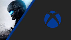 未來士兵在黑暗背景上，發光的眼睛旁邊是Xbox標誌。