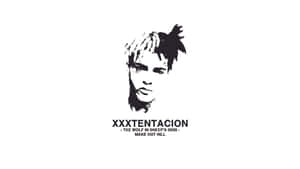 XXXTENTACION 嘅黑色墨水肖像，下面有專輯標題文字。