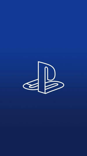 PlayStation標誌在藍色漸變背景上
