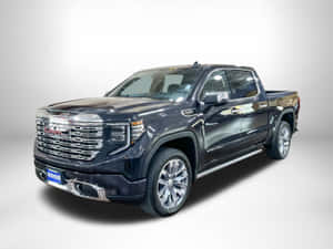 攝影棚中的黑色GMC Sierra Denali皮卡 — 林寶堅尼貨車 壁紙
