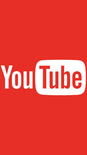 紅色背景上的 YouTube 標誌