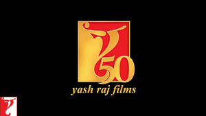 Yash Raj Films 50週年紀念標誌，金色舞者和紅色背景。