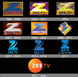 Zee TV標誌演變時間線，由1992年至今。