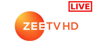 帶有直播指示器的 Zeetv HD 標誌