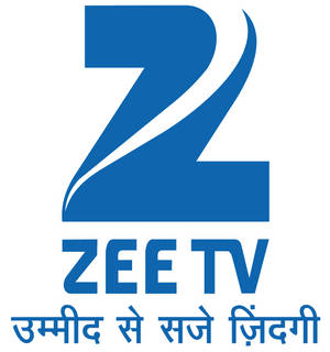 Zee TV 標誌，藍色印地語口號，白色背景。