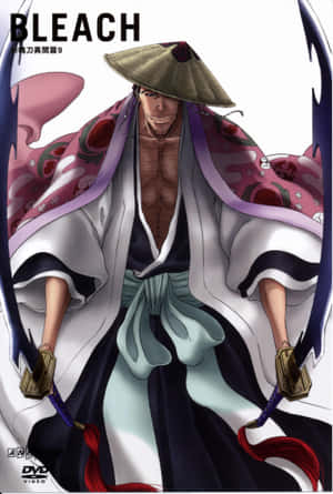 穿著武士服裝的動漫角色手持兩把劍。 — POCO Pad 壁紙