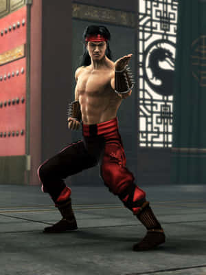Mortal Kombat 角色在華麗門前擺出戰鬥姿勢 — Kindle Paperwhite 壁紙