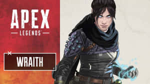 Apex Legends 角色 Wraith 用手產生藍色能量。 — Apex 英雄 壁紙