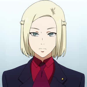 金髮藍眼的動漫女孩，身穿校服。 — 東京喰種角色 壁紙