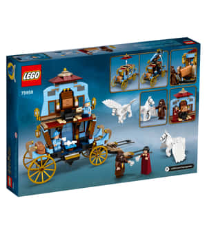 LEGO哈利波特飛行馬車，包含人偶和帶翼馬匹。 — Galaxy Z Flip 8 壁紙