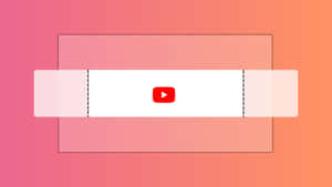漸變背景上的YouTube播放按鈕 — YouTube 壁紙