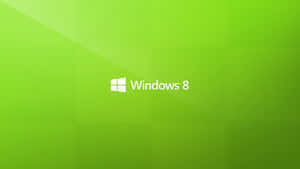 Windows 8標誌在綠色漸變背景上 — Cia標誌 壁紙