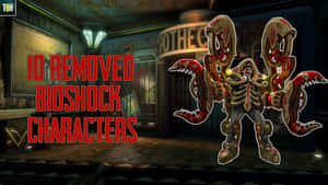黑暗藥房環境中的Bioshock生物 — 生化奇兵 壁紙