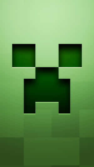 來自Minecraft的綠色像素化爬行者面孔 — 型格 Minecraft 壁紙