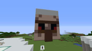 一個Minecraft喪屍在草地上，背景是藍天。 — 我的世界 壁紙