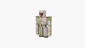 一個Minecraft骷髏角色，盔甲上長著藤蔓。 — 型格 Minecraft 壁紙