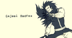 動漫角色 Gajeel Redfox 以尖刺黑髮和堅定表情擺出戰鬥姿勢。 — 龍 壁紙