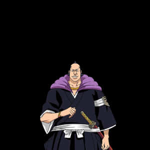 動漫武士，紫色斗篷和劍，黑色背景。 — Xxxtentacion 動漫 GIF 壁紙