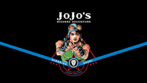JoJo的奇妙冒險角色約瑟夫·喬斯達身穿綠色襯衫和護目鏡指向前方。 — 幽遊白書 壁紙