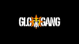 Glo Gang 標誌，有一個憤怒的卡通太陽戴著防毒面具。 — 老友記 壁紙