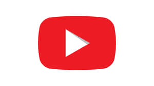 帶有紅色圓角矩形和白色三角形的 YouTube 標誌。 — YouTube 壁紙