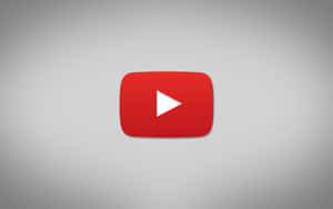 灰色背景上的 YouTube 播放按鈕標誌 — Cia標誌 壁紙