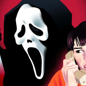 一個女人尖叫著講電話 — 尖叫 壁紙