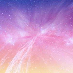 充滿活力的宇宙星雲，帶有粉紅色、紫色和黃色色調的星星。 — 藝術 壁紙