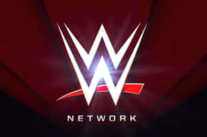 深紅色背景上帶有發光白色和紅色設計的WWE Network標誌。 — MacBook Air 15 壁紙