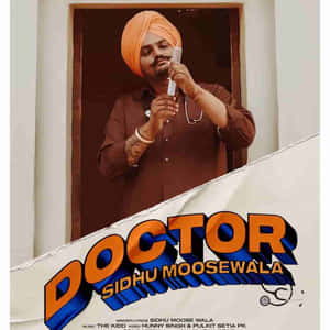 醫生 Sidhu Moosewala 在門口拿著聽診器，上面有粗體文字疊加。 — 排球少年 GIF 壁紙
