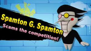 卡通反派 Spamton G. Spamton 得意地笑著欺騙競爭對手。 — 火影忍者海報 壁紙