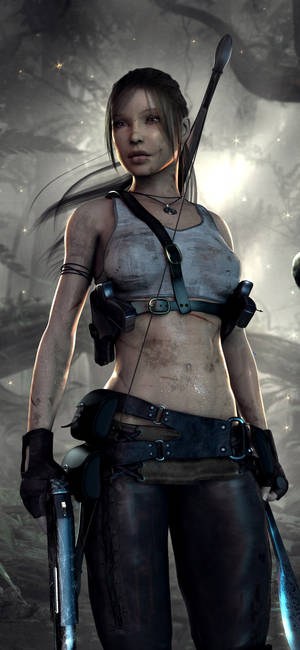 Lara Croft iPhone — iPhone 14 壁紙