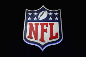NFL標誌在深色背景上以紅、白、藍色照明。 — MacBook Pro 14 壁紙