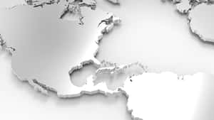 一個白色3D世界地圖，邊緣銳利，陰影柔和。 — 風景動圖 壁紙