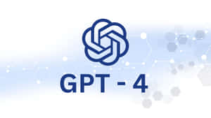 在漸變背景上帶有六邊形網絡設計的 GPT-4 標誌 — Pixel 4 壁紙
