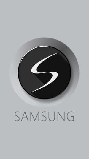 灰色背景上的Samsung標誌 — 銀河 壁紙