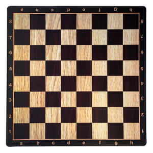 一個木製棋盤，帶有標記的行和列，用於遊戲。 — iPad Air 13 壁紙